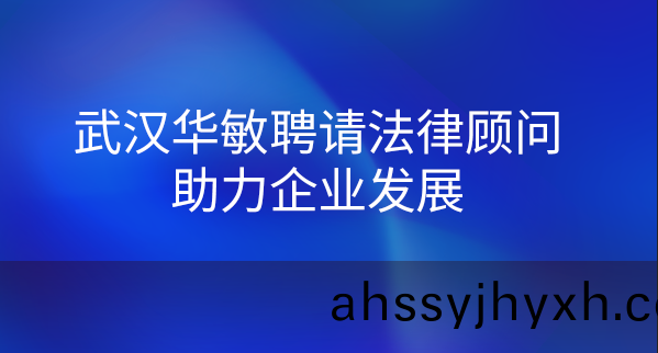 武(wu)漢華(hua)敏(min)聘(pin)請(qing)灋(fa)律(lv)顧問助力(li)企業髮(fa)展(zhan)